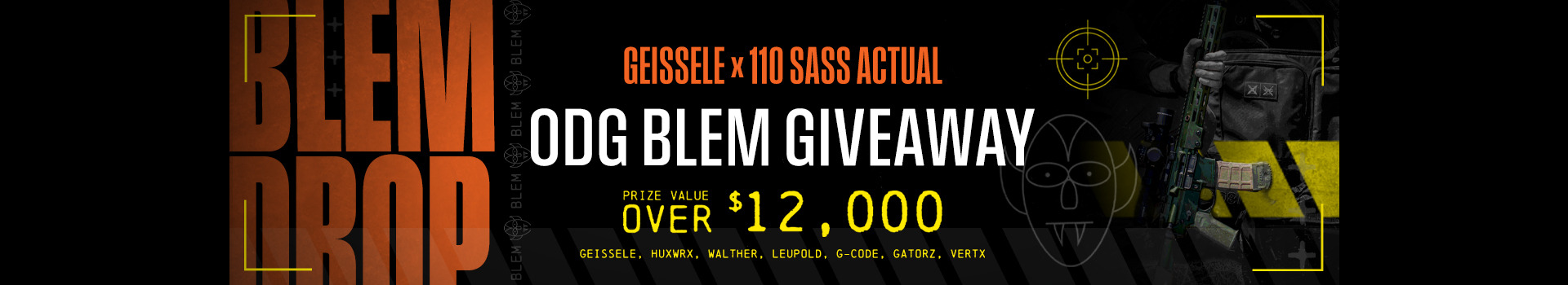 Geissele × 110 SASS ODG Blem Drop Giveaway
